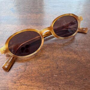 Jimmy Fairly “Elvie JF” Sunglasses – Light Tortoise | Oval Frame |